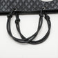 Pre-Owned Chanel Cambon Line Leather Tote bag Black Silver Metal