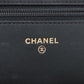 Pre-Owned Chanel 2.55 Lambskin Wallet on Chain Shoulder Bag Black Gold Metal - Classic Charmers