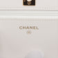 Pre-Owned Chanel Matelasse Lambskin Chain Wallet hearts White Gold Metal (metal serial sticker) - Classic Charmers