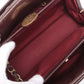 Chanel Coco mini Mark Vintage calf Chain Shoulder Bag Bordeaux Gold Metal - Classic Charmers