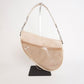Pre-Owned Christian Dior Saddle Bag Canvas with Leather Trim Beige - Classic Charmers