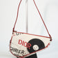 Christian Dior John Galliano Hardcore Mini Red Canvas Saddle