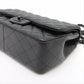 Pre-Owned Chanel DEKAMATRASSE 30 so black jumbo Lambskin Double classic flap