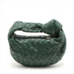 Pre-Owned Bottega Veneta Intrecciato Candy Jodi Leather Hand bag Dark green