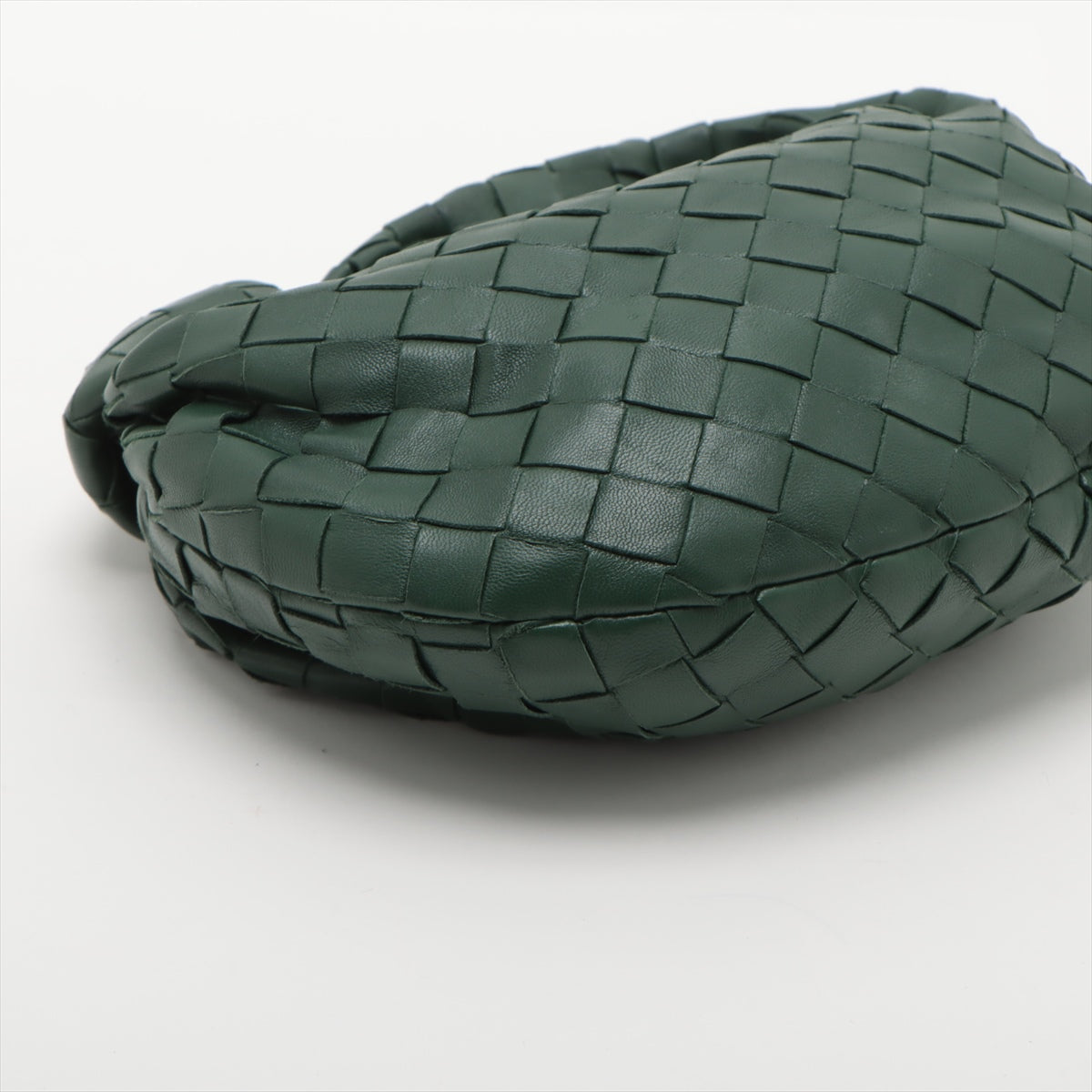 Pre-Owned Bottega Veneta Intrecciato Candy Jodi Leather Hand bag Dark green