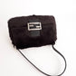 Pre-Owned Fendi Baguette Pony Hair Leather Shoulder Bag Black - Classic Charmers