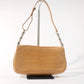Pre-Owned Christian Dior Crocodile Alligator Leather malice Clutch Shoulder Bag Beige