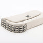 Pre-Owned Chanel Chocolate Bar Lambskin Chain Shoulder Bag White Silver Metal - Classic Charmers