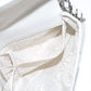 Pre-Owned Chanel Chocolate Bar Lambskin Chain Shoulder Bag White Silver Metal - Classic Charmers
