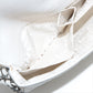 Pre-Owned Chanel Chocolate Bar Lambskin Chain Shoulder Bag White Silver Metal - Classic Charmers
