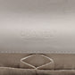 Pre-Owned Chanel Chocolate Bar Lambskin Chain Shoulder Bag White Silver Metal - Classic Charmers