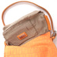 Pre-Owned Fendi Baguette Zucca Canvas Shoulder Bag Orange with Silver Hardware - Classic Charmers