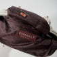 Pre-Owned Chanel White calfskin Leather Tassel Mini Boston Bag