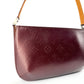 Louis Vuitton Monogram Vernis Pochette Handbag Burgundy