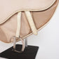 Pre-Owned Christian Dior Saddle Bag Canvas with Leather Trim Beige - Classic Charmers