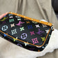 LOUIS VUITTON
Black Monogram Multicolor Accessories Pochette Bag