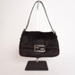 Fendi black fur rabbit baguette