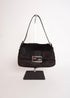 Fendi black fur rabbit baguette