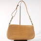 Pre-Owned Christian Dior Crocodile Alligator Leather malice Clutch Shoulder Bag Beige