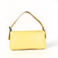 Pre-Owned Fendi Baguette Shoulder Bag – Cream Lambskin with Pink FF Buckle