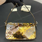 Pre-Owned Fendi Baguette 1997 Gradient Silver & Gold Sequin Shoulder Bag Medium