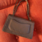 Chanel Vintage Calf Leather Brown Chocolate Classic Flap shoulder bag