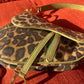 Dior Vintage Leopard Printed Mini Saddle Bag