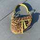 Dior Vintage Leopard Printed Mini Saddle Bag