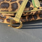 Dior Vintage Leopard Printed Mini Saddle Bag