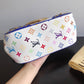 LOUIS VUITTON Limited Edition Blue Alligator White Monogram Multicolor Marilyn Bag