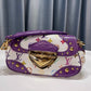 LOUIS VUITTON Limited Edition baby Purple Alligator White Monogram Multicolor Marilyn Bag