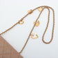 Pre-Owned Chanel Matelasse Lambskin Chain shoulder bag heart charm Brown Gold Metal