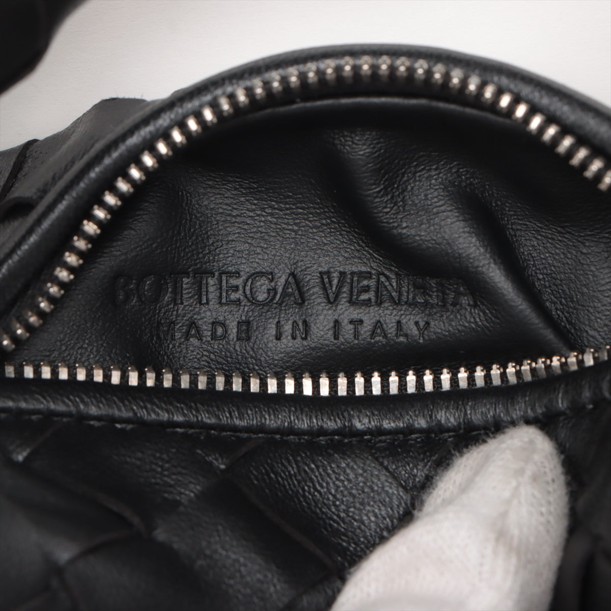 Pre-Owned Bottega Veneta Intrecciato Candy Jodi Leather Hand bag Black