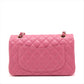 Pre-Owned Chanel Matelasse Caviarskin Double flap Double chain bag Pink Gold Metal Medium