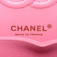 Pre-Owned Chanel Matelasse Caviarskin Double flap Double chain bag Pink Gold Metal Medium