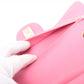 Pre-Owned Chanel Matelasse Caviarskin Double flap Double chain bag Pink Gold Metal Medium