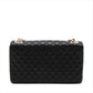 Pre-Owned Chanel Matelasse Lambskin Chain shoulder bag Pearl Black Gold Metal