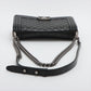 Pre-Owned Chanel BOY CHANEL 25 medium Lambskin Chain Shoulder Bag Black - Classic Charmers