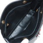 Pre-Owned Chanel Coco Mark Vintage Tortoiseshell Lambskin Chain Shoulder Bag Black Gold Metal