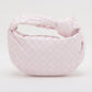 Pre-Owned Bottega Veneta Intrecciato Candy Jodi Leather Hand bag light pink