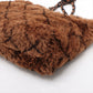Pre-Owned Chanel Matelasse Fur Chain Tote Bag Brown Black Metal