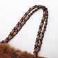 Pre-Owned Chanel Matelasse Fur Chain Tote Bag Brown Black Metal