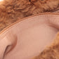 Pre-Owned Chanel Matelasse Fur Chain Tote Bag Brown Black Metal