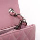 Chanel Caviar Leather Pink Classic Flap mini