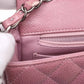 Chanel Caviar Leather Pink Classic Flap mini