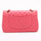 Chanel Classic Flap Medium Pink Caviar Leather with Embellished Quilting