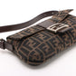 Fendi Zucca Baguette Shoulder Bag – Brown Canvas