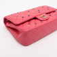 Chanel Classic Flap Medium Pink Caviar Leather with Embellished Quilting