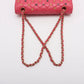 Chanel Classic Flap Medium Pink Caviar Leather with Embellished Quilting