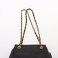 Chanel Black Quilted Leather Chain Shoulder Bag with Gold-Tone Hardware